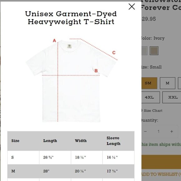 🌵 Yellowstone “Dutton Ranch” Graphic Tee, Vintage Wash (M) Sand/Tan, Western - Picture 3 of 11